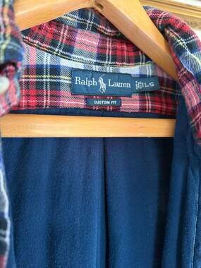 Ralph Lauren Custom Plaid Flannel Shirt Men’s Large